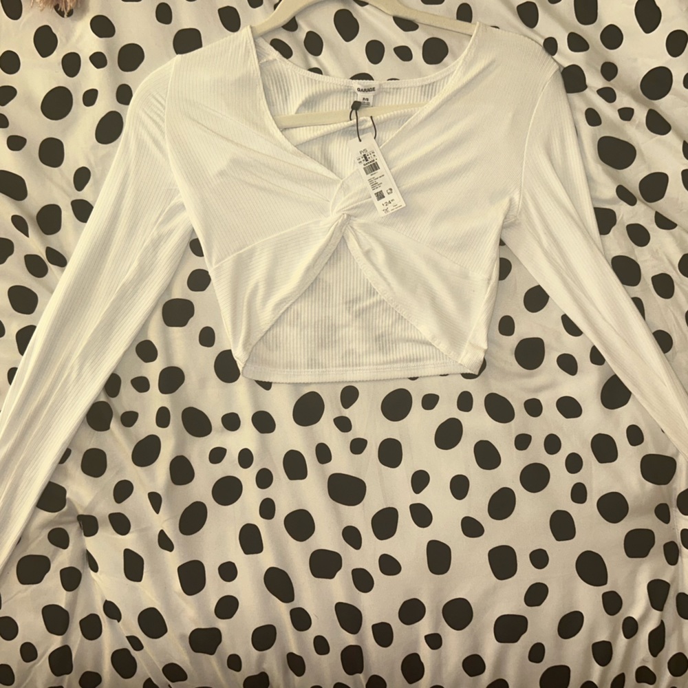 Garage Long Sleeve crop top